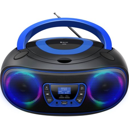Denver DAB Boombox Mit DAB /FM-Radio, Bluetooth-Funktion,blue