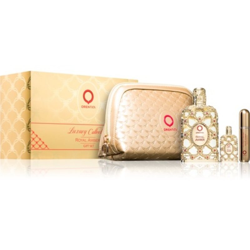 Luxury Collection Royal Amber U Set EDP 80 ml & EDP 75 ml Atomizer Spray - Orientica