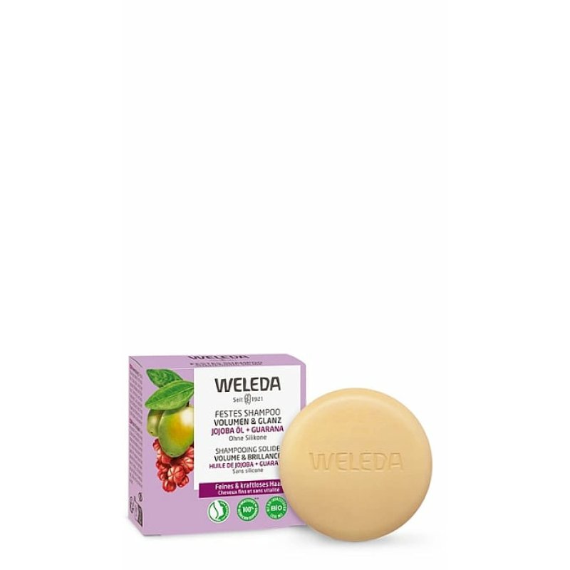 Weleda Organic Solid Shampoo Volume & Shine Natural Cosmetics Hair Care Soap