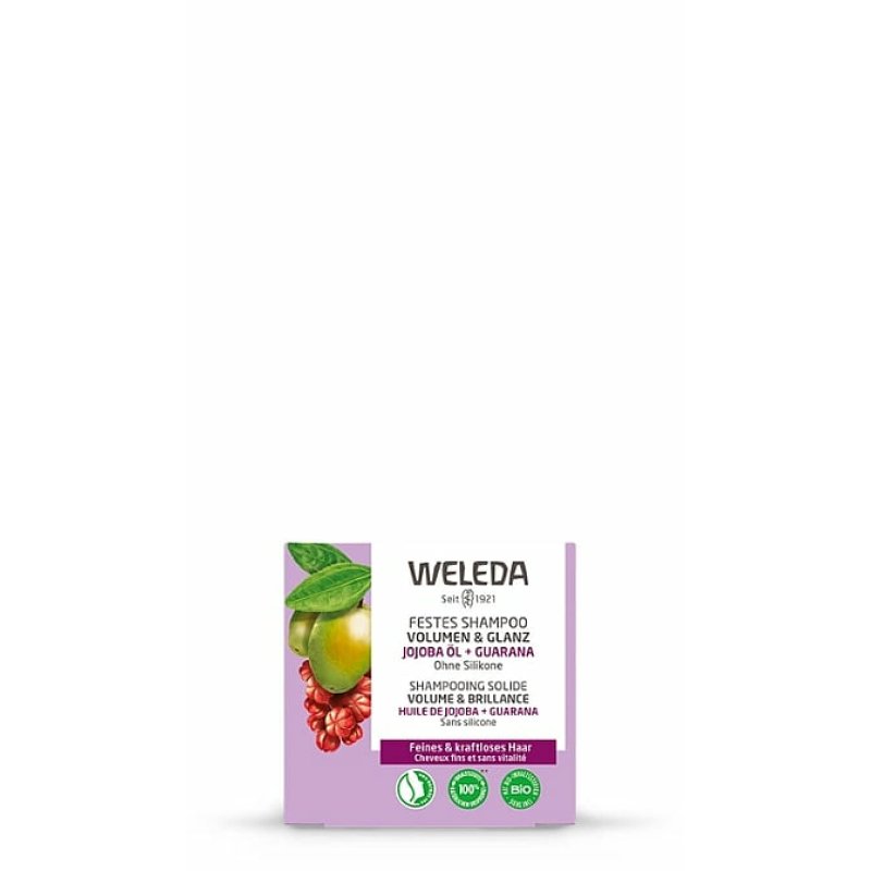 Weleda Organic Solid Shampoo Volume & Shine Natural Cosmetics Hair Care Soap