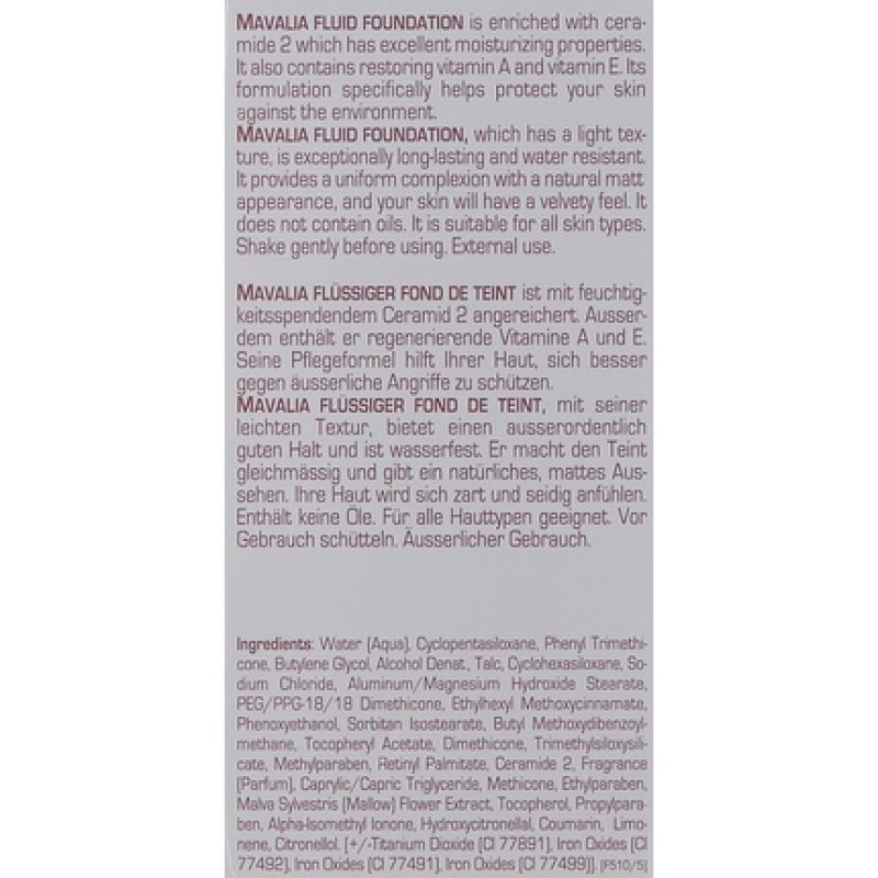 Mavala Fluid Foundation Cuivre 30ml