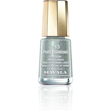 Mavala Mini Nail Polish Pure Diamond 5ml Silver 5ml