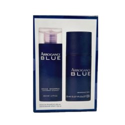 Arrogance Blue Gift Set for Men - 200ml Shower Shampoo and 150ml Deodorant Spray