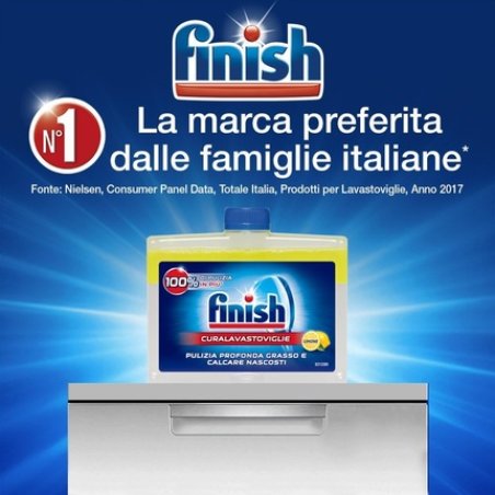 Finish Lemon Dishwasher Machine Cleaner 250ml - Pack of 2