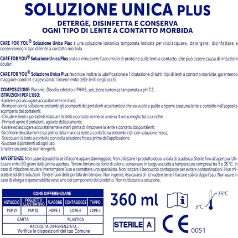 Care For You Single Solution Plus Soft Contact Lens Liquid