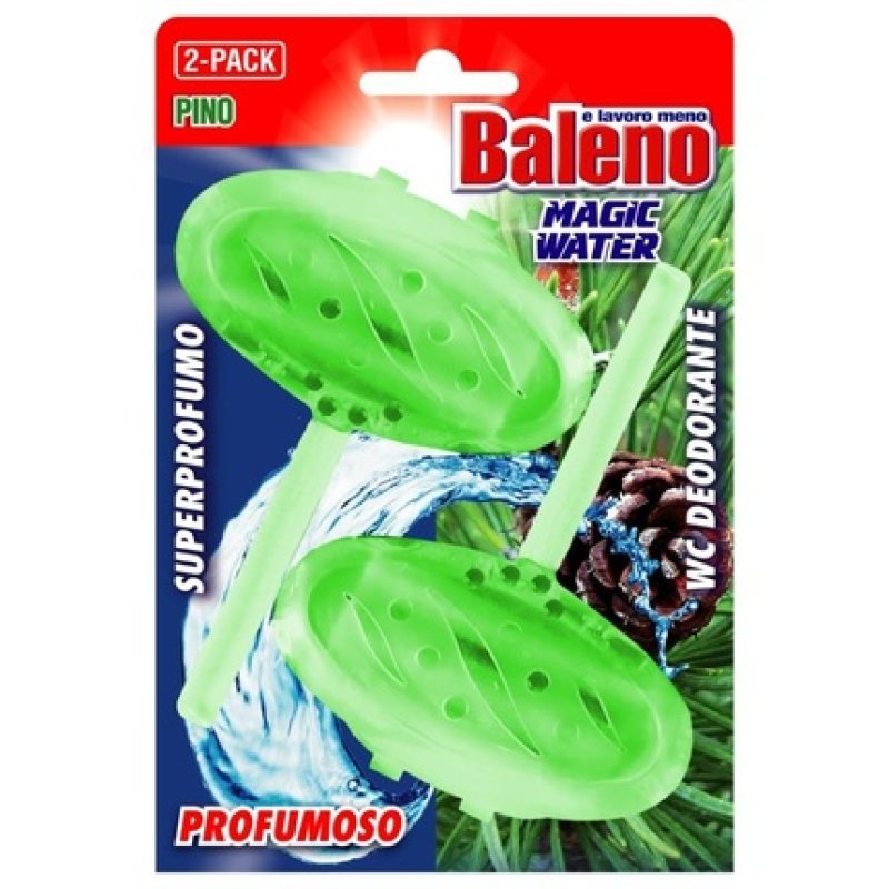 Baleno Tavoletta WC Solida Profumoso 2 Pz Pino