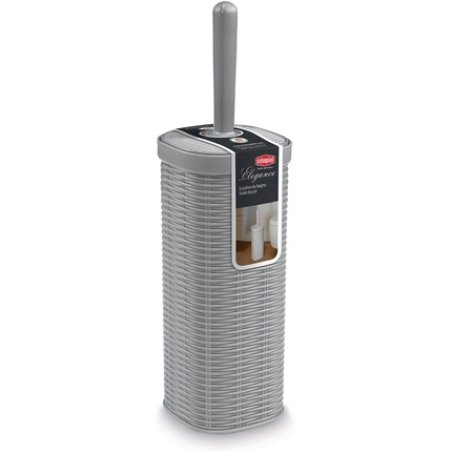 Stefanplast Elegance Rattan Toilet Brush Holder Gray 12xH40cm