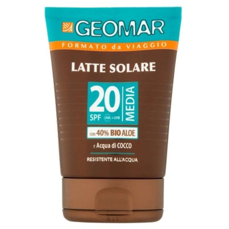 Geomar Sunscreen SPF 20 Media with Bio Aloe and Coconut Water - Travel Size 100 ml