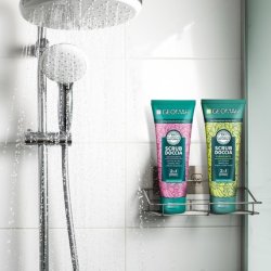 GEOMAR Duschpeeling Silky 2 in 1 Peeling and Cleanser 95% Natural Origin Vegan Formula Dermatologically Tested Made in