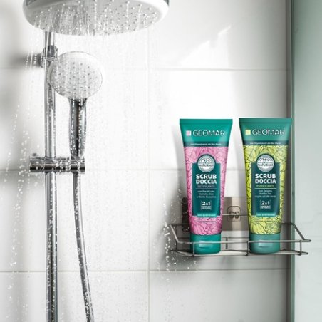 GEOMAR Duschpeeling Silky 2 in 1 Peeling and Cleanser 95% Natural Origin Vegan Formula Dermatologically Tested Made in