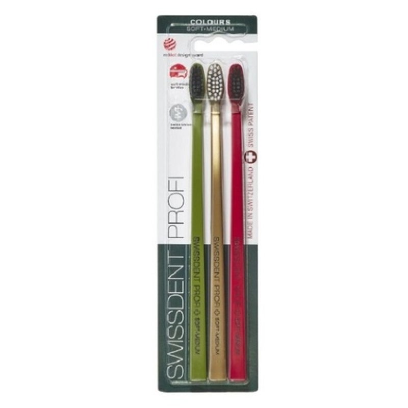 Swissdent Soft-Medium Festive Toothbrush 2 1 Free