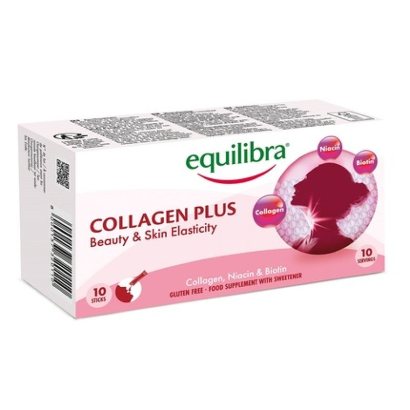 Equilibra Collagen Plus Dietary Supplement Based On Hydrolyzed Bovine Collagen - 10 Pieces