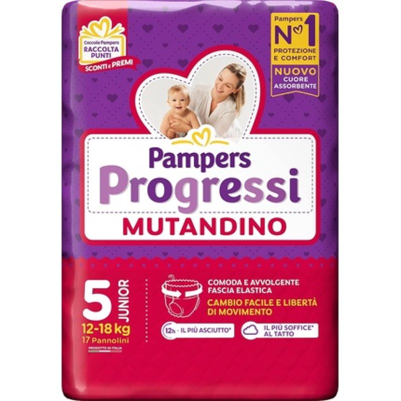 Pampers Progressi Junior Training Pants Size 5 (12-18 kg) 17 Diapers