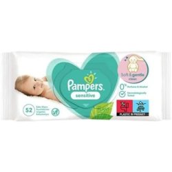 Pampers Lingettes humides Sensitive,paquet de recharge par 5