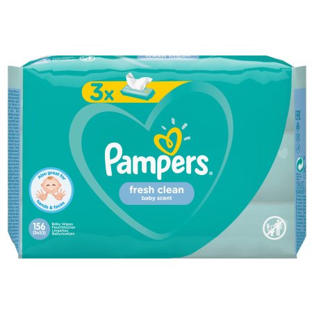 Pampers Fresh Clean 81688041 lingette pour bébés 156 pièce(s)