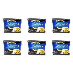 Always Ultra Secure Night Pads with Wings Size 4