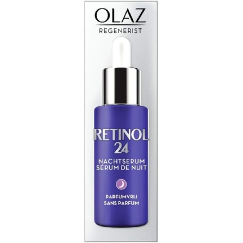 Olay Retinol24 Night Care Serum Fragrance Free with Retinol and Vitamin B3 40ml