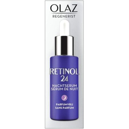 Olay Retinol24 Night Care Serum Fragrance Free with Retinol and Vitamin B3 40ml