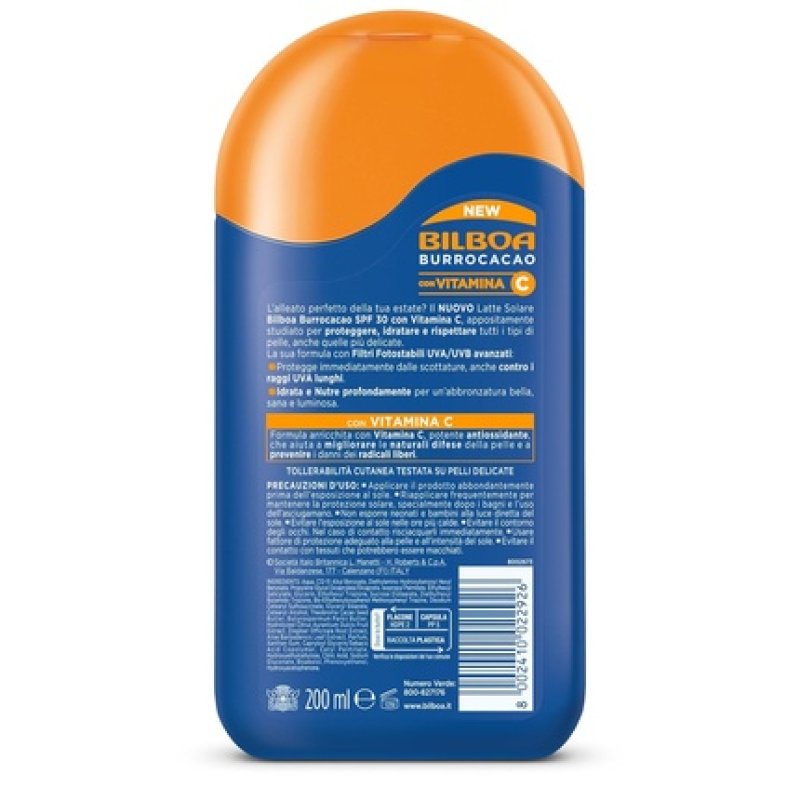 Bilboa Latte Lip Balm SPF 30 High Sun Protection for Sensitive Skin Formula with Vitamin C Moisturizes Nourishes and