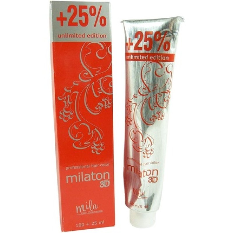 Mila Milaton 3D Professional Hair Color Cream Permanent Dye 125ml 7.2 Chocolate