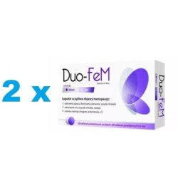 DUO-FEM Menopause 28 Tablets per Day 28 per Night Hot Flashes - Pack of 2