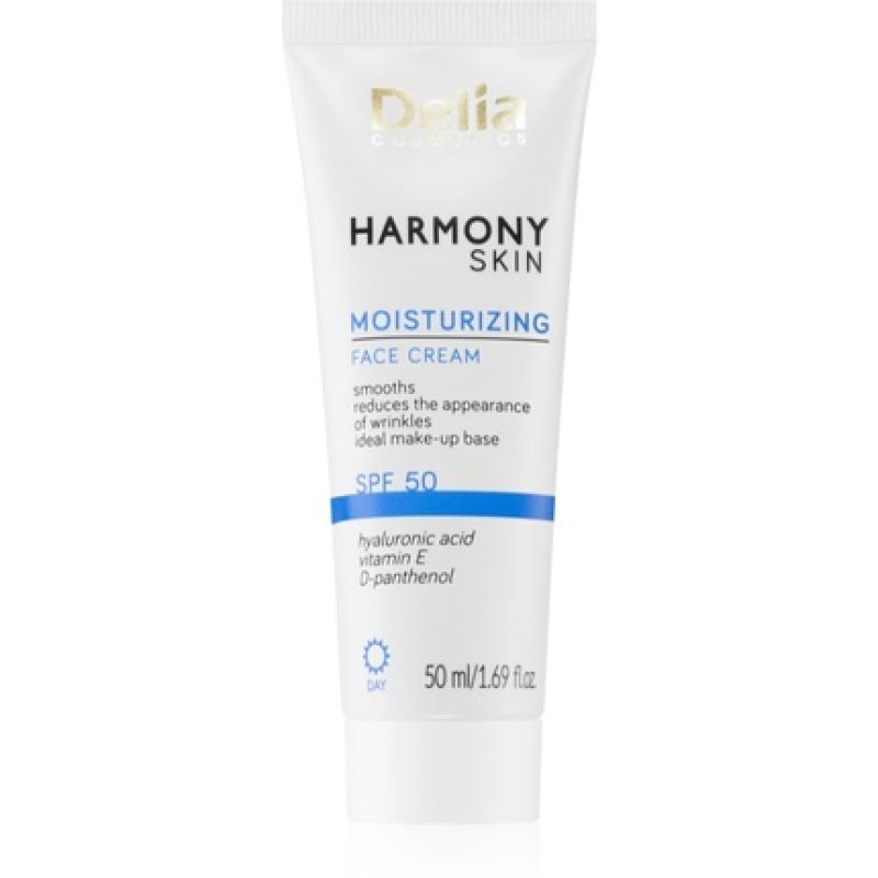 HARMONY SKIN SPF 50 Moisturizing Cream with Sunscreen Factor - DELIA 50ml