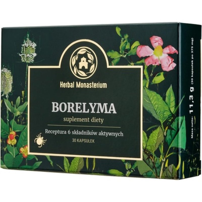Borelyma 30 Capsules Borreliosis Borrelia Lyme Immune System Protection Virus and Bacteria Defense for People in