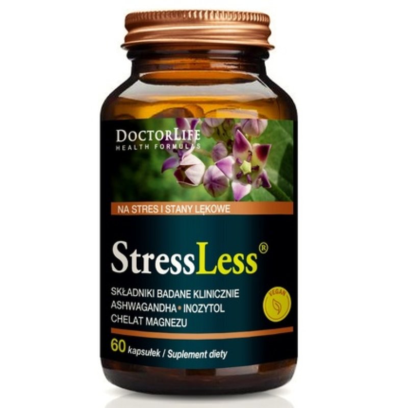 Doctor Life Stressless Dietary Supplement For Stress And Anxiety - 60 Capsules