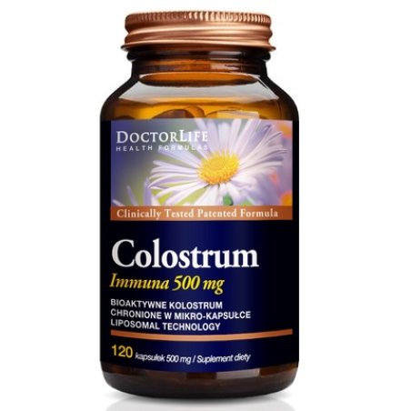 Doctor Life Colostrum Immunab Bio-Active Colostrum 500mg Dietary Supplement 90 Capsules