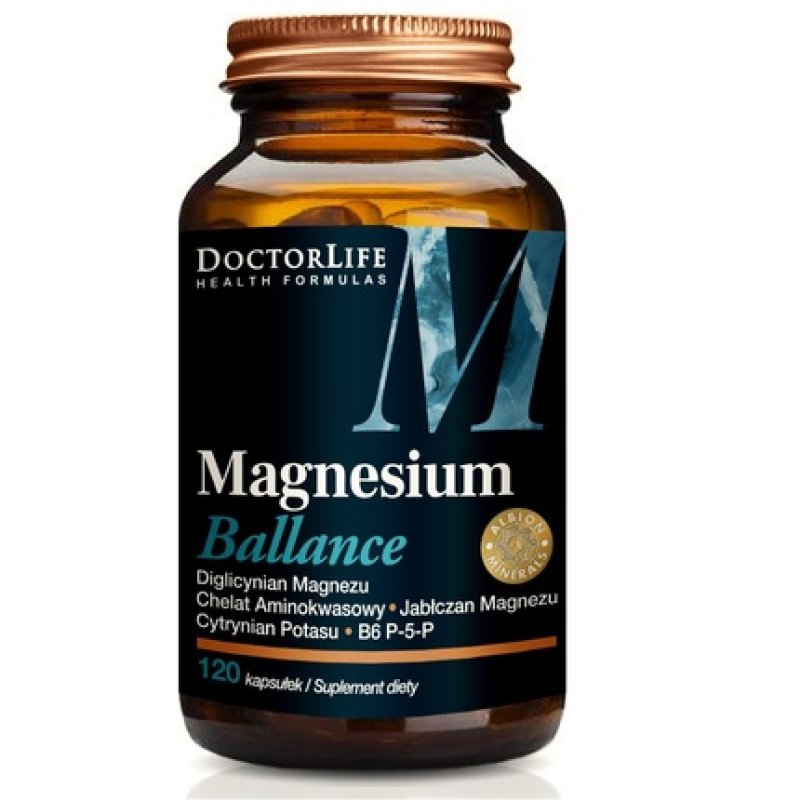 Doctor Life Magnesium Balance Citrate And Malate Magnesium 240mg Dietary Supplement 120 Capsules