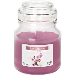 Scented Candles In Glass With Lid Small Scent: Spa Garden