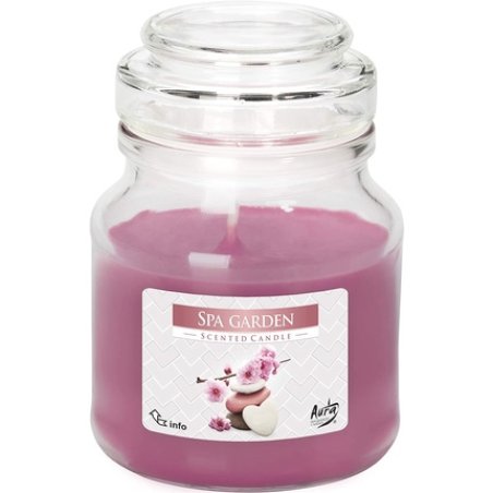Scented Candles In Glass With Lid Small Scent: Spa Garden