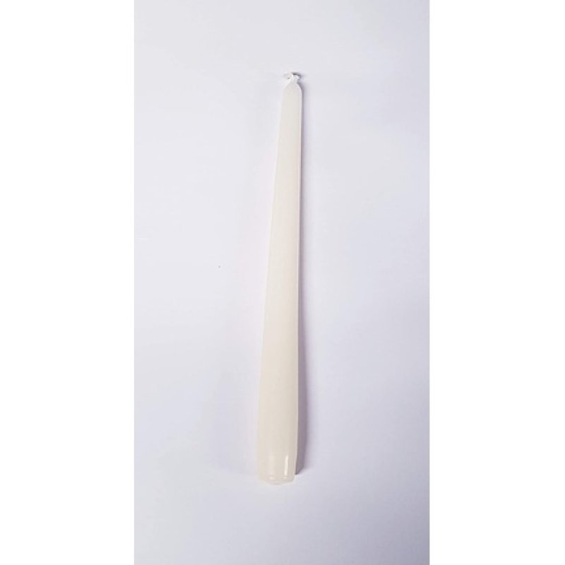 Taper Candles Pack Of 10, Ø 2.3 X 24.5 Cm, Burning Time Approx. 7h Beige