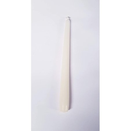 Taper Candles Pack Of 10, Ø 2.3 X 24.5 Cm, Burning Time Approx. 7h Beige