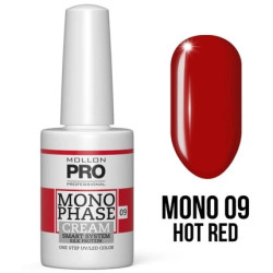 Mollon Pro Mol Monophase 09 - Hot Red Uv/Led Nail Polish