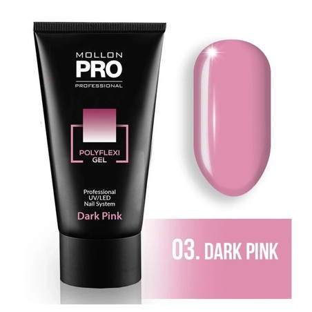 Mollon Pro Mol Polyflexi Gel 3 - Dark Pink, 60 Ml