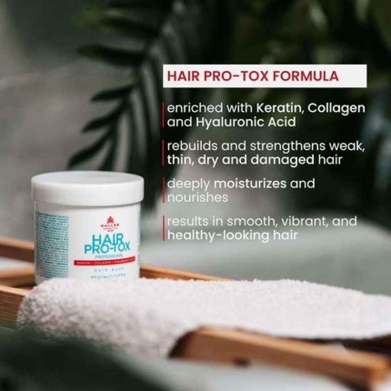 Kallos Pro-Tox Hair Mask with Keratin, Collagen, and Hyaluronic Acid 275ml