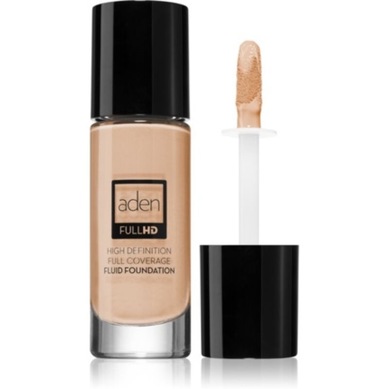 Aden Cosmetics Full HD Fluid Foundation - 01 Porcelain, 20 ml