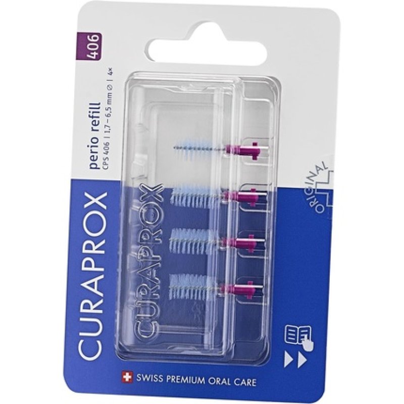Curaprox CPS 406 Perio Refill Fuchsia - Pack of 4