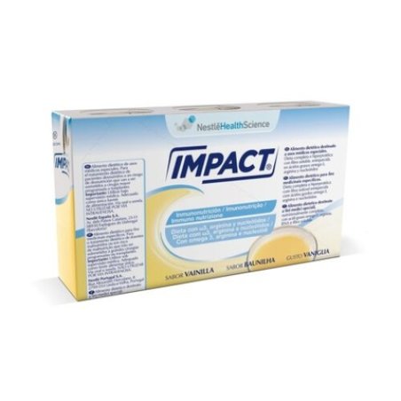 Nestlé Health Science Impact Oral Vanilla Immunnutrition Formula Ready to Drink - Pack of 3