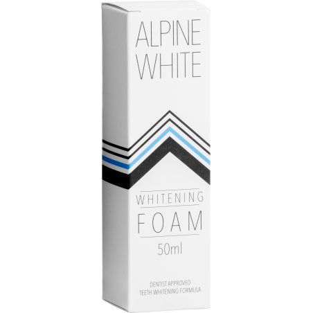 ALPINE WHITE Whitening Foam 2 in 1 Toothpaste and Mouthwash with Temporary Instant Effect 50ml