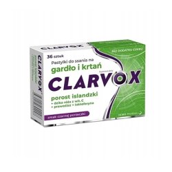 Clarvox Porost Rose 36 Lozenges - Dietary Supplement