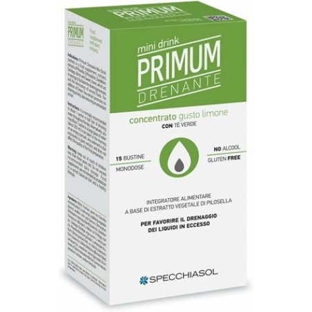 Specchiasol Primum Drenante Integratore Minidrink Lemon Flavor