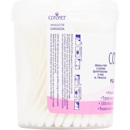 Cotonet Cotton Sticks Ear Sticks with 100% Pure Cotton 100 Pieces