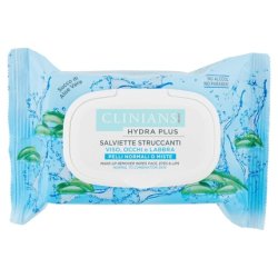 Clinians Hydra Basic Make-up Remover Wipes for Face, Eyes and Lips with Minerals