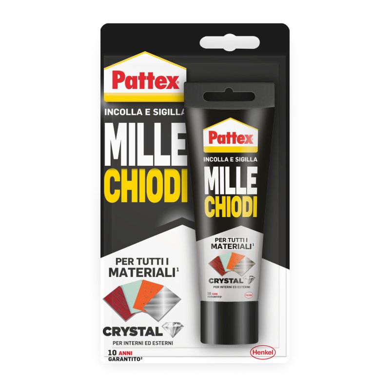 Pattex Millechiodi Crystal Adhesive Sealant for Glass and Mirrors