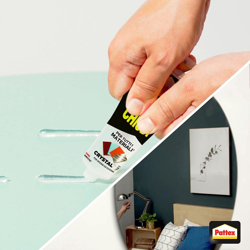 Pattex Millechiodi Crystal Adhesive Sealant for Glass and Mirrors