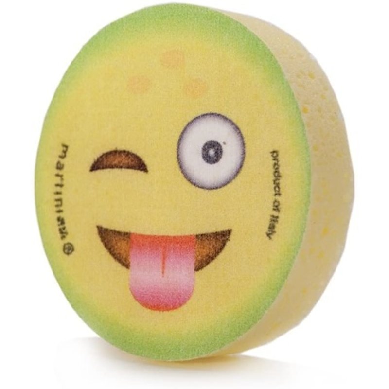Martini SPA Fruit Emoticons Body Sponge with Massage Color 11.5x3.5cm 75g