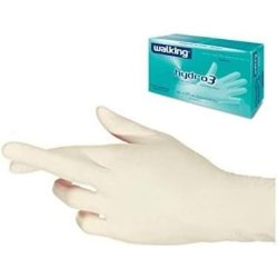 Walking Gloves X 100 Hydro M Emollient Latex Gardening - Pack of 100