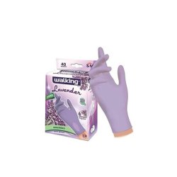 Guanti 40 Lavender S-M Powder-Free Latex Gloves for Gardening